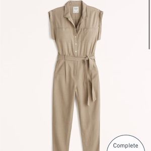 Abercrombie Utility Jumpsuit khaki
